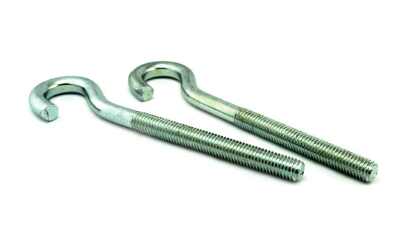 Гак метричний С-подібний M10х20, 10 шт оцинкований, фото 1