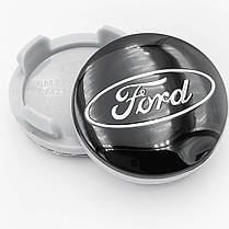 Ковпачки (заглушки) на литі диски Ford 54 мм Чорні (6m21-1003-AA), фото 2