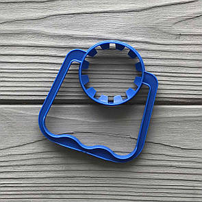 Ручка для ПЕТ пляшки синя 38мм (1100шт/ящ)