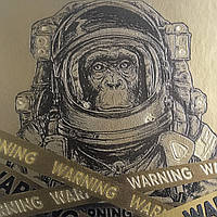 Плакат Monkey Planet Планета мавп Dimense Gold print 150 см х 150 см