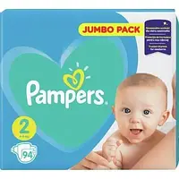 Подгузники Pampers памперс New Baby-dry Mini 2 (94 шт / 4-8 кг)