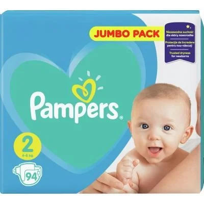 Подгузники Pampers памперс New Baby-dry Mini 2 (94 шт / 4-8 кг) - фото 1 - id-p1182718798