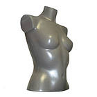 Жіночий Торс пластиковий сріблястий, фото 2