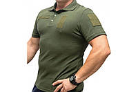Футболка Поло для військовослужбовців "ЗСУ", тактична з липучками під шеврони