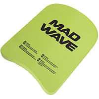 Доска плавательная для детей MadWave 27,5x21x3см M072005, Зелёный