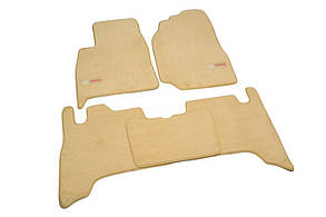 Велюрові килимки в салон Toyota Land Cruiser 100 (1998-2007) бежеві Premium