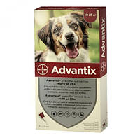 Advantix капли на холку от клещей, блох и комаров от 10-25 кг - 1 пип.