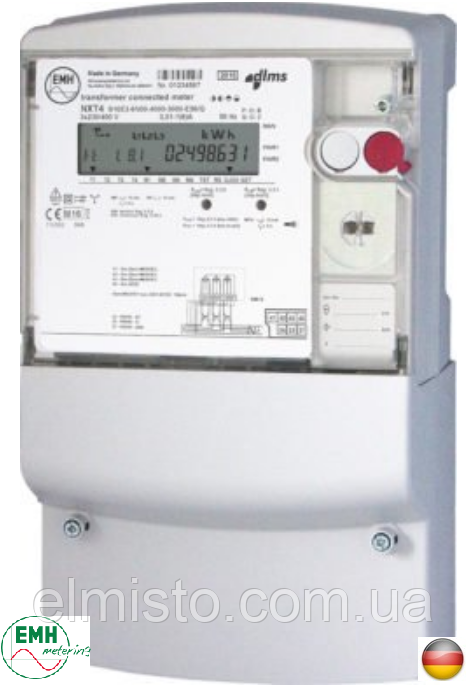 Електрочисник NXT4-S10EW-6N00-4000-3000-E50/N 3х230/400В,5(120)А, A±, R±, RS-485, зелений тариф (GERMANY)
