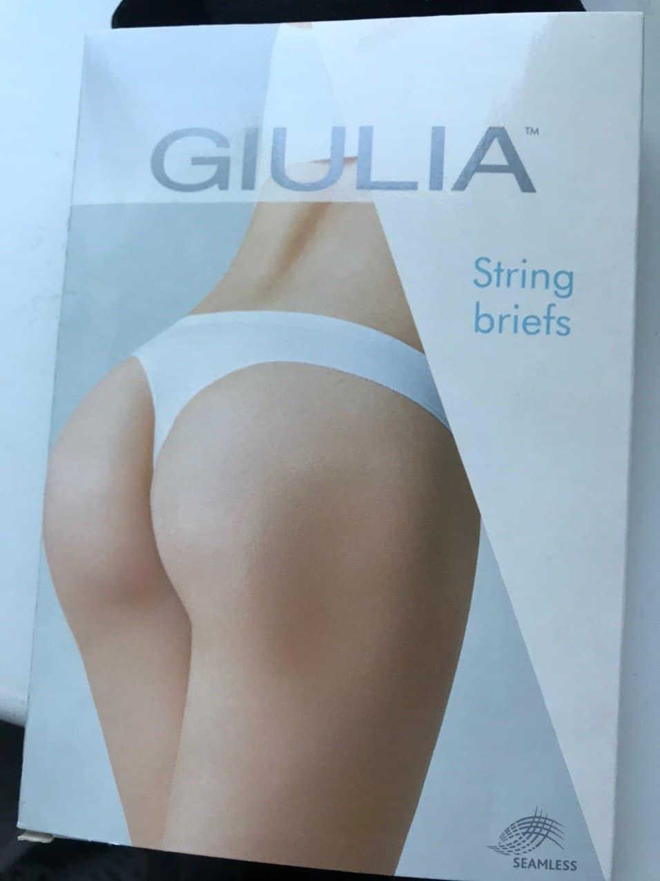 Еластичні Трусики стрінги жіночі Giulia Класичні труси-стрінги S/M, L/XL Жіноча нижня білизна