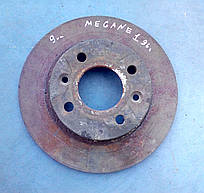 Гальмівний диск передній не вентильований 7701 204 282 Renault megane, 19, logan, clio