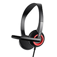 Навушники ігрові дротові геймерські для ПК HAVIT HV-H202d з мікрофоном, чорні (Jack 3,5) (26232)