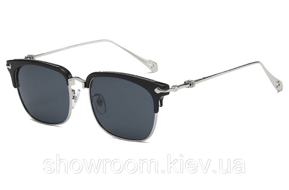 Чоловічі стильні сонцезахисні окуляри Chrome Hearts (6627)