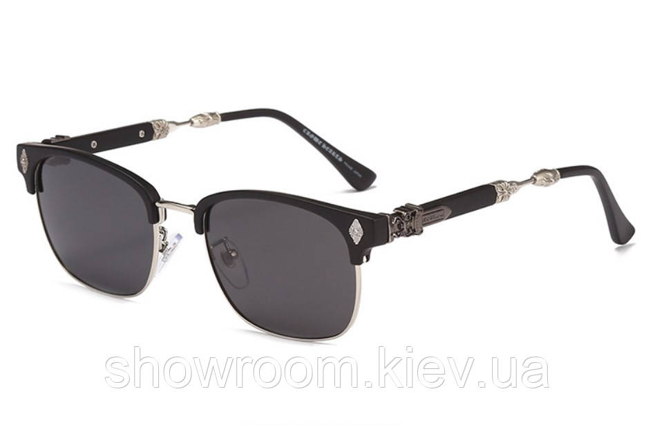 Чоловічі стильні сонцезахисні окуляри Chrome Hearts (603)
