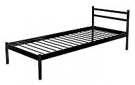 Кровать металлическая Комфорт-1 без изножья 1900(2000)х900, черный, Металл