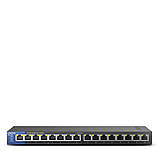 Комутатор Linksys LGS116P, 16 портів, гігабіт, PoE+ (LGS116P-EU), фото 3