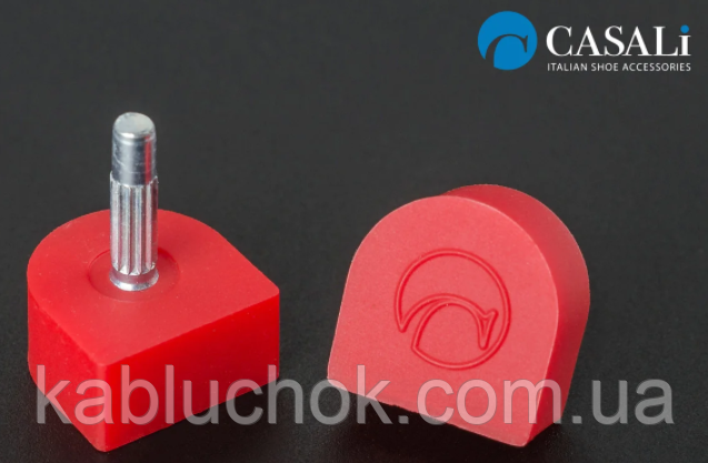 CASALI (10х10 мм) кол. ЧЕРВОНИЙ поліуретанові набійки на штирі 2,9, фото 1