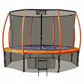 Батут Premium (14 Ft) 430 см Tima Sport orandg з внутрішньої сіткою