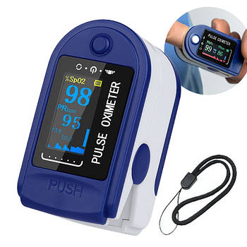 Пульсоксиметр на палець LK-88 / Бездротовий оксиметр / Прилад для вимірювання пульсу та кисню в крові