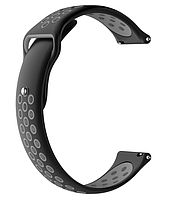 Ремешок CDK Silicone Sport Band Nike 22mm для Huawei Watch GT 2e 46mm (011907) (black / grey)