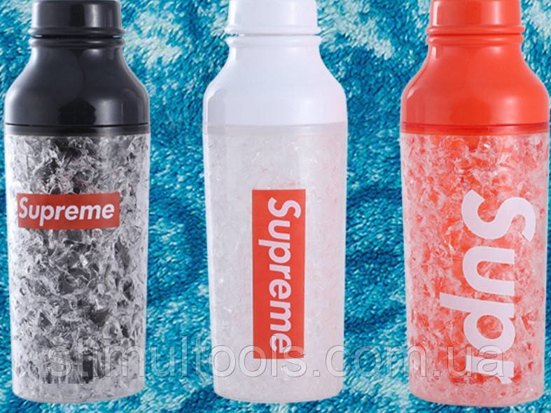 Пляшка для води Supreme 400 мл з охолоджувачем, фото 1