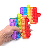 Поп ит слоник райдужний Іграшка анти стрес Pop It кольоровий, фото 9