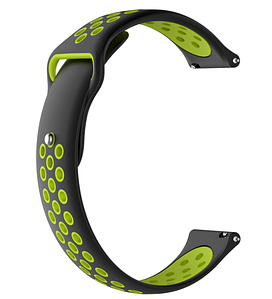 Ремінець CDK Silicone Sport Band Nike 20mm для Xiaomi Amazfit Bip S (011906) (black / green)