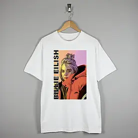 Футболка Біллі Айлиш Billie Eilish Біла Розмір