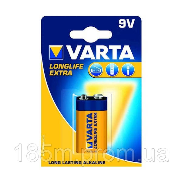 Батарейка VARTA 6LR61 4122 крона EXTRA LongLife blist