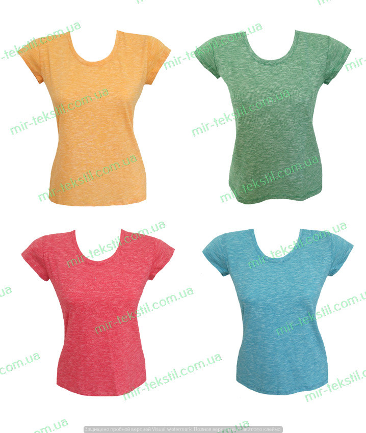 Однотонна футболка жіноча, літні футболки для жінок трикотаж