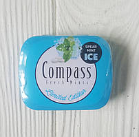 М'ятні льодяники без цукру Compass Spear Mint Ice 14g Німеччина