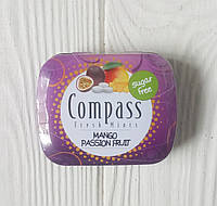 Мятные леденцы без сахара манго и маракуйя Compass Mango Passion fruit 14g Германия