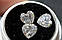 Moissanite Муассанніт серце 5 мм білий 0.5 Ct, фото 3