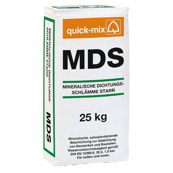 Мінеральний гідроізоляційний шлам Quick Mix MDS 25кг