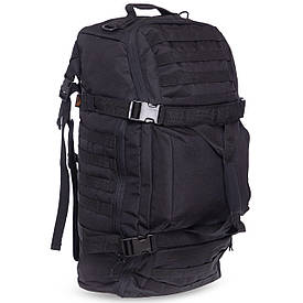 Тактичний рюкзак-сумка трансформер 40 л SILVER KNIGHT TY-186-BK, Чорний