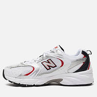 Женские кроссовки New Balance 530 Retro White Red белые нью беланс повседневные весна лето