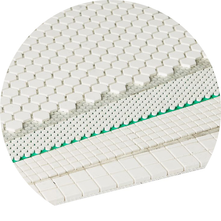 Керамічна футерівка Al2O3 92% 4x20x20 квадратна керамічна мозаїка на єдиній підкладці 500х500 мм