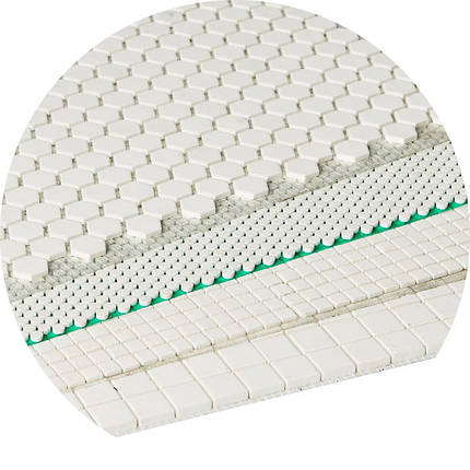 Керамічна футерівка Al2O3 92% 4x20x20 квадратна керамічна мозаїка на єдиній підкладці 500х500 мм, фото 2