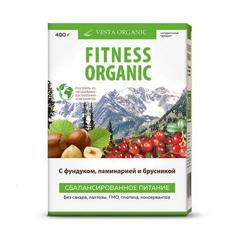 Білковий коктейль Fitness Organic , 400 г, фото 2
