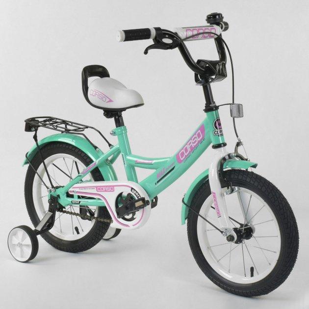 Велосипед детский Corso 12 дюймов бирюзовый (CL12D0211) - фото 1 - id-p1411401843