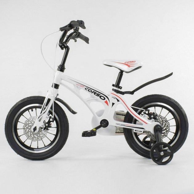 Велосипед детский Corso 14 дюймов белый (MG14S499) - фото 2 - id-p1411401844