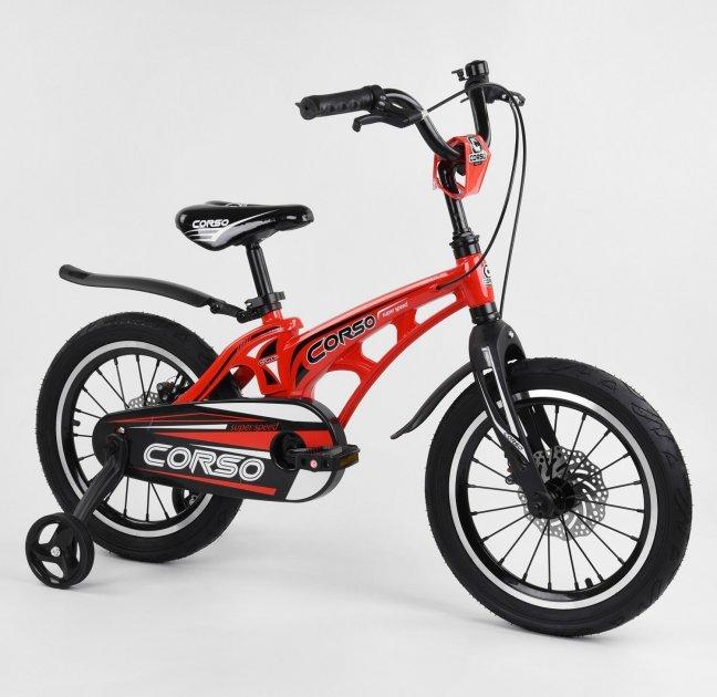 Велосипед детский Corso 16 дюймов красный (CRSMG16252) - фото 1 - id-p1411401855