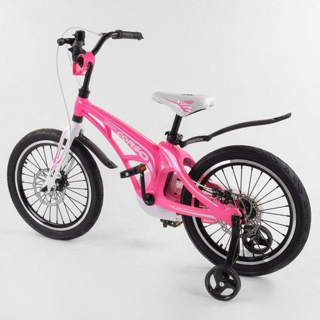 Велосипед детский Corso 18 дюймов розовый (CRSMG18825) - фото 2 - id-p1411401864