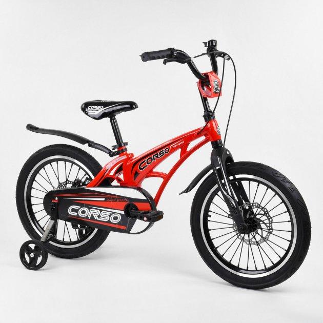 Велосипед детский Corso 18 дюймов красный (CRSMG18711) - фото 1 - id-p1411401865