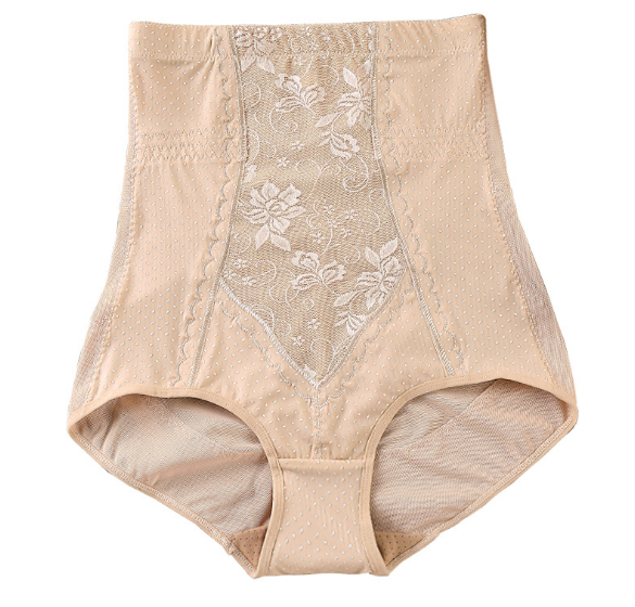 Стягувальні труси, висока посадка. Великі розміри ХЛ-5ХЛ коригувальна бежева білизна, фото 1