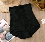 Стягувальні труси, висока посадка. Великі розміри ХЛ-5ХЛ коригувальна бежева білизна, фото 3