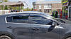 Дефлектори вікон із хром молдингом Kia Sportage 4 (2016-2021) з хромом молдингом неірж, фото 6