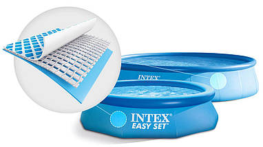 Басейн із надувним бортом круглий Intex 28130 366 х 76 см якісний великий для всієї родини, фото 6