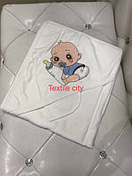 Дитячий махровий рушник з кіутиком для немовлят
