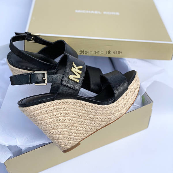 MICHAEL MICHAEL KORS Deanna Leather and Jute