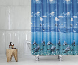 Штора для ванної Dolphin family Tropik Туреччина 180*200 см, фото 5